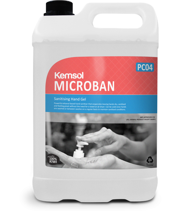 5Ltr Kemsol Microban MPI Approved Hand Sanitizer